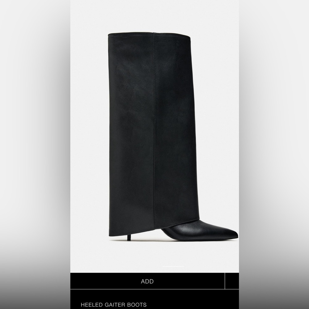 HEELED GAITER BOOTS - ZARA